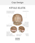 Style Elite | Average/Large Men's Lace Front & Monofilament Top Synthetic Wig by HIM