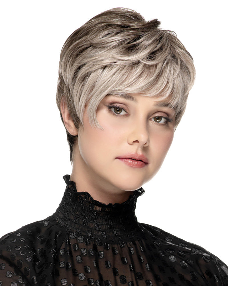 Chopped Pixie Lace Front Monofilament Top Synthetic Wig by