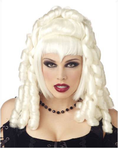 Goth Vampira White Halloween Wig by California Costumes