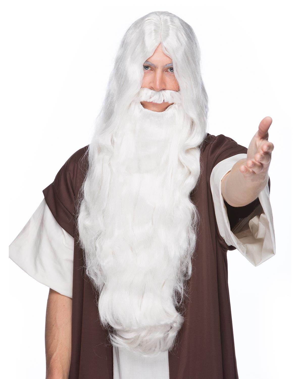 Wizard Beard & Wig in 8 - White