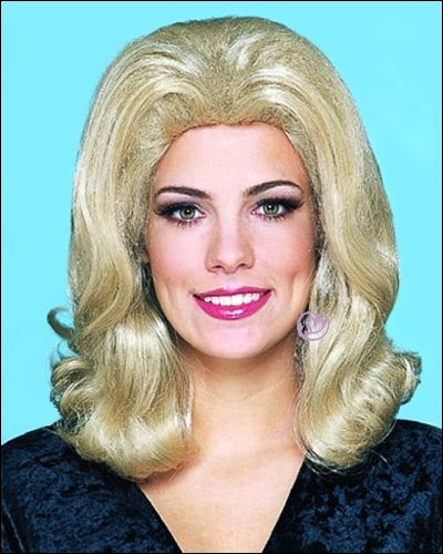 Unisex 80s Costume Wig by Franco in 1 - Black, Synthetic Hair Women's Wigs | Best Wig Outlet