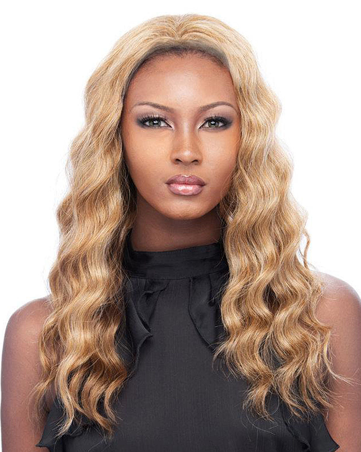 Blonde human hair half wigs sale