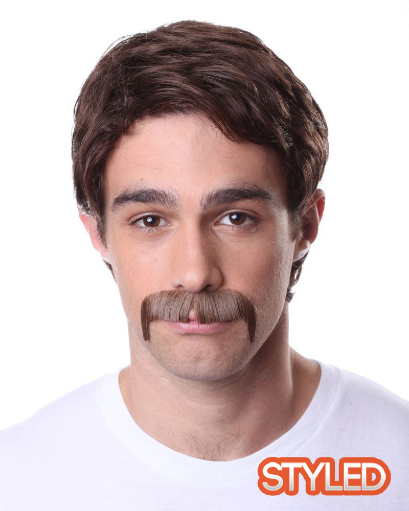 Human hair clearance mustache